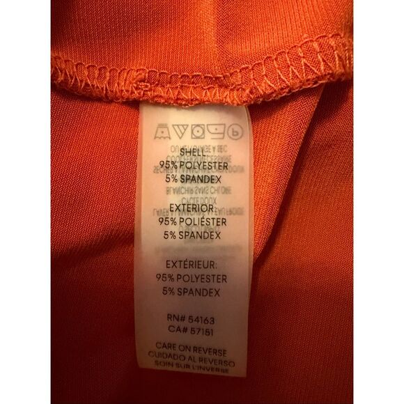 NWOT Calvin Klein Women's Size XL Burnt Orange Neck Wrap Sleeveless Blouse Top - Picture 8 of 10